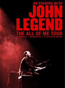 John Legend "The All Of Me Tour" Poster 2014