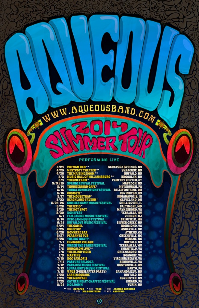 AQUEOUS SUMMER TOUR 2014 Poster