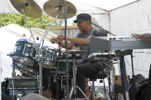 Legendary Jack DeJohnette holding a clinic at a past Drum Boogie Festival in Woodstock, NY