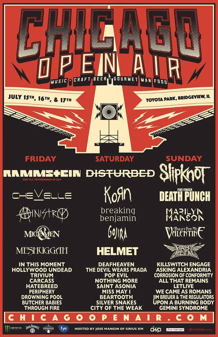 Chicago Open Air Full Lineup
