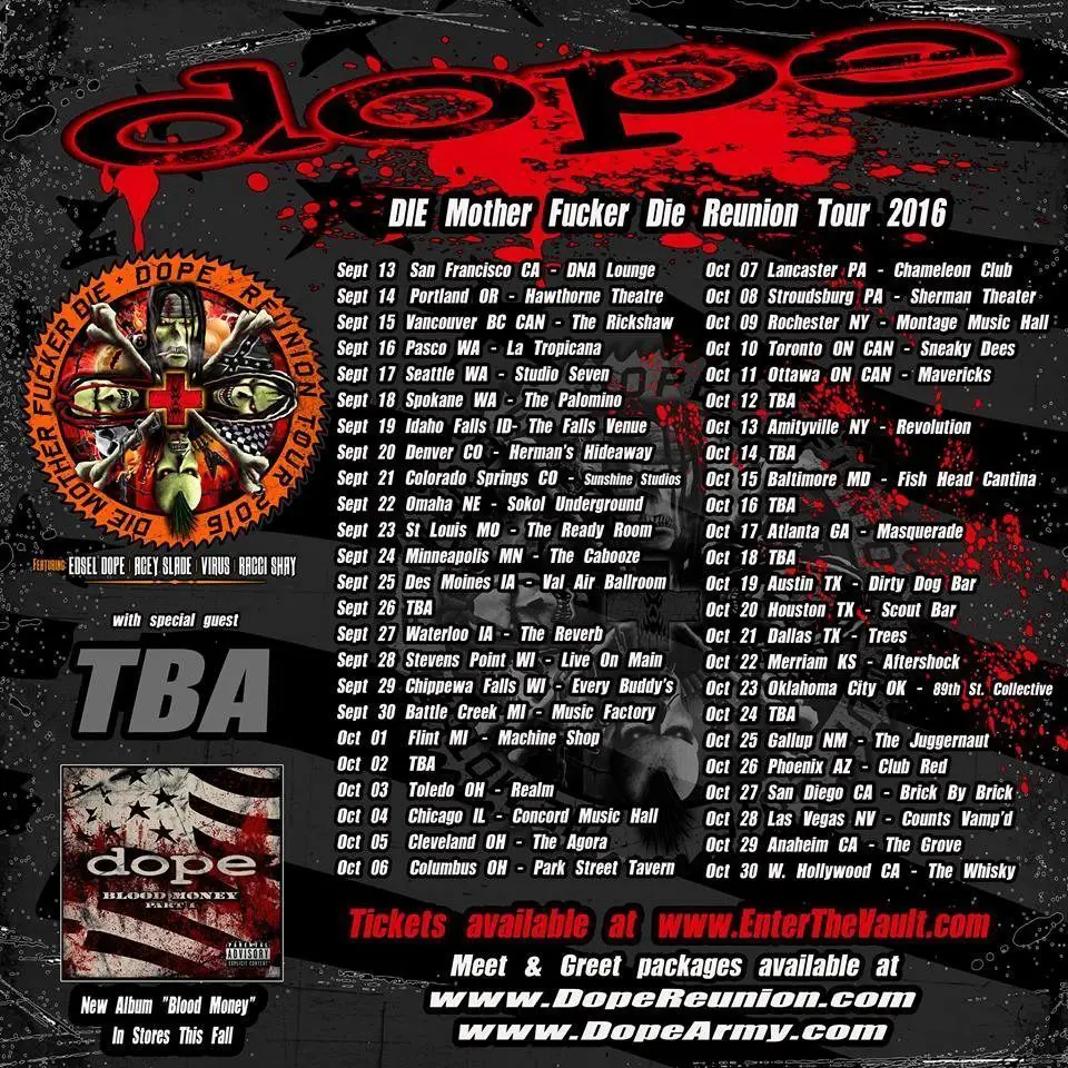 Dope DMFD Tour Poster