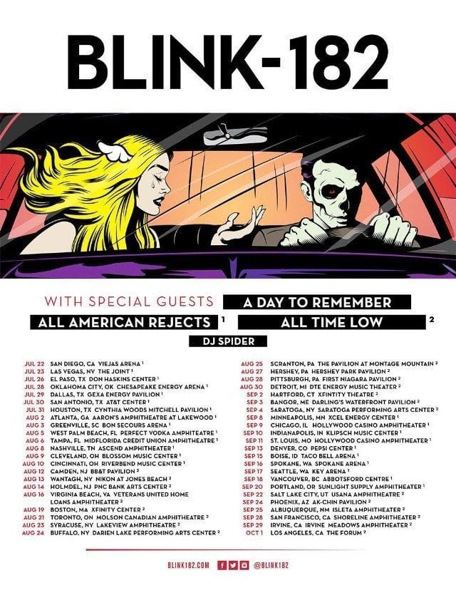 blink 182 tour nyc