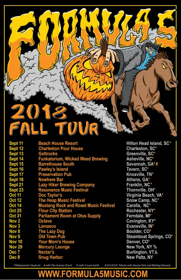 Formula 5 Announces Fall Tour With Widespreads Dead Sets