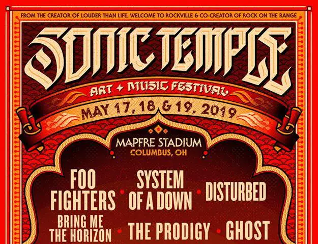 Lineup - Sonic Temple