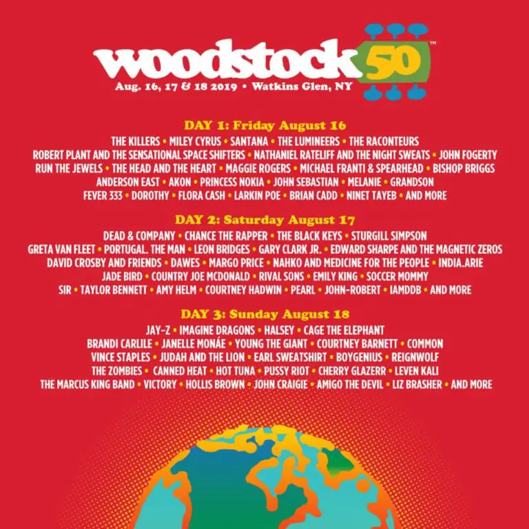 Woodstock 50 Lineup