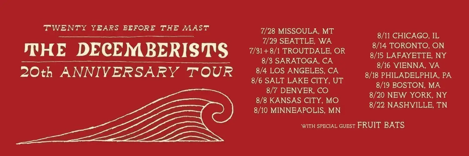 The Decemberists announce 20th Anniversary tour