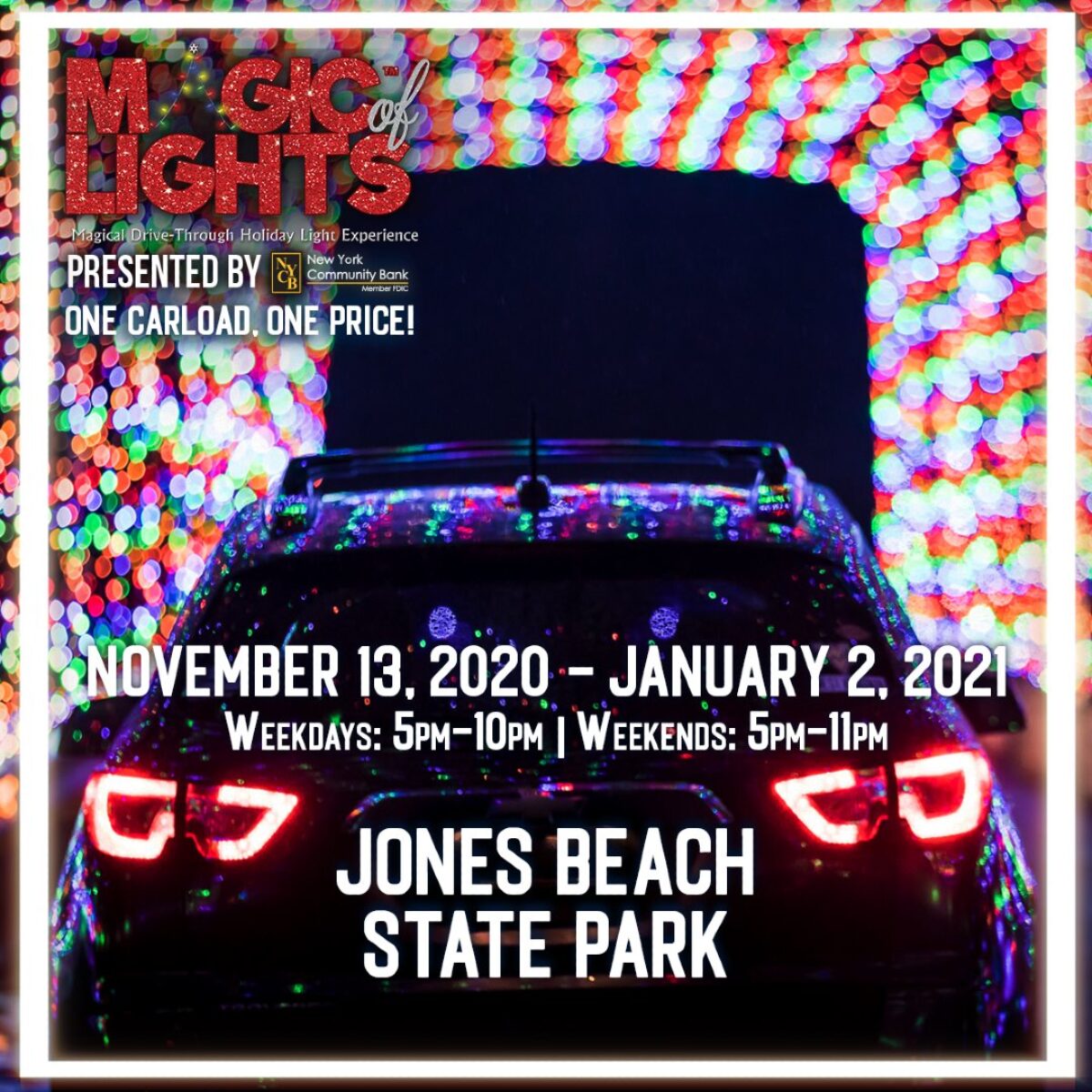 Jons Beach Christmas Light Show 2022 Magic Of Lights Returns To Jones Beach State Park - Nys Music