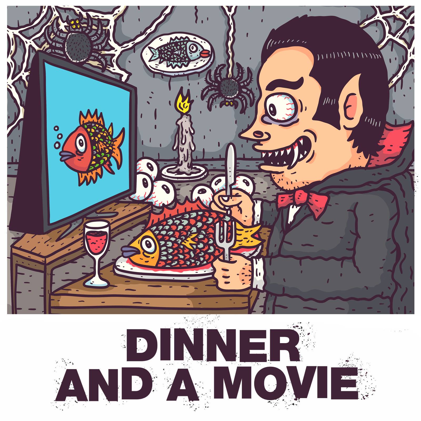 halloween dinner and a movie