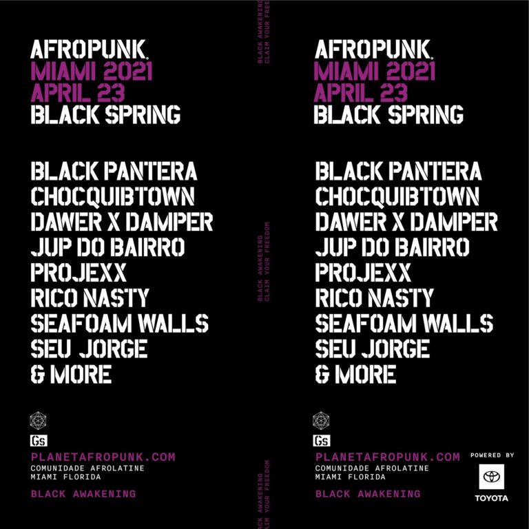 AFROPUNK Virtual Lineup Black Spring