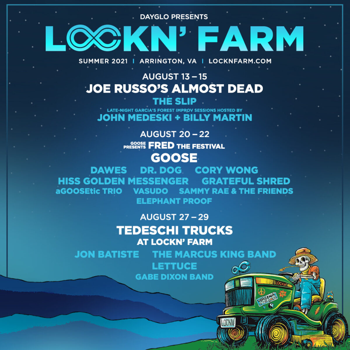 Lockn Schedule 2022 Lockn' Announces Dates And Lineups For Three Mini Fests In 2021 - Nys Music