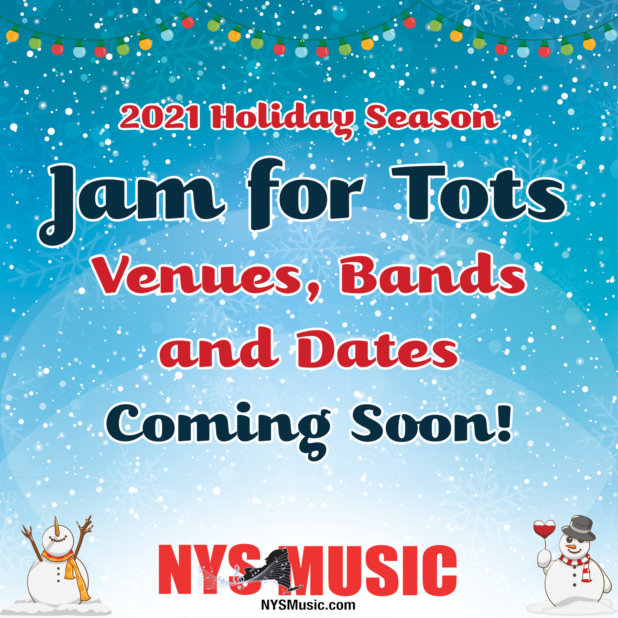 Jam for Tots Shows Announced for 12 Cities Across New York