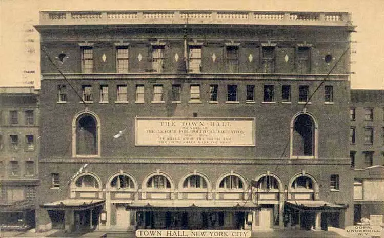 town hall new years day 1947