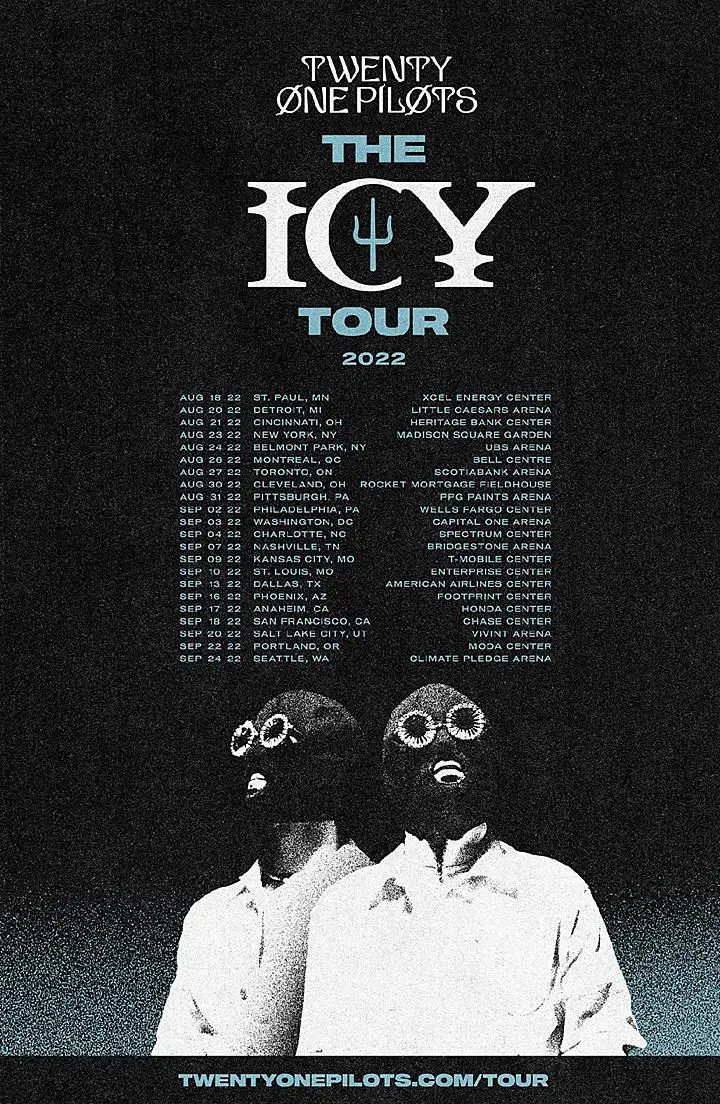 Twenty One Pilots "The Icy Tour 2022" Coming to New York Next August