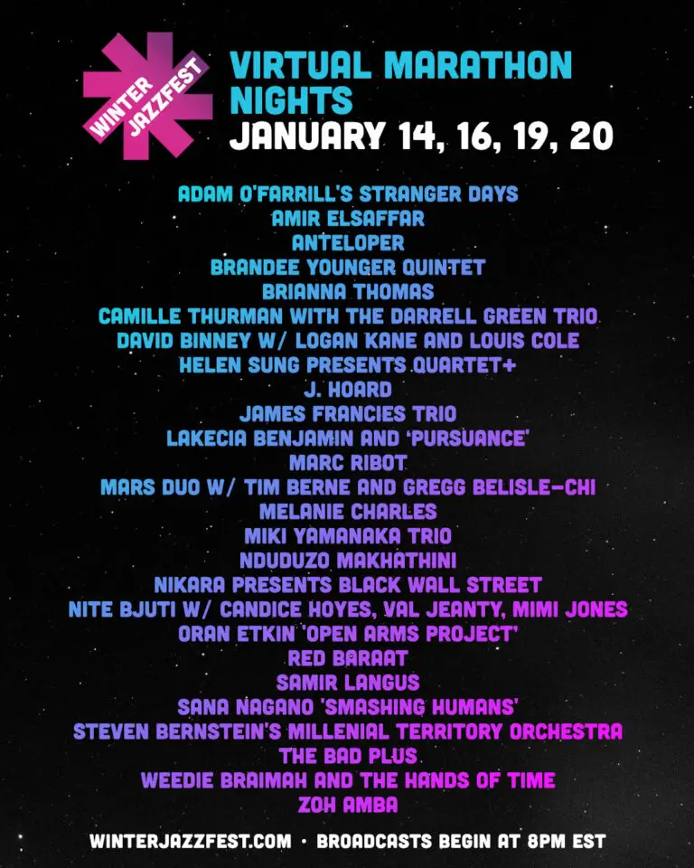 2022 NYC winter jazzfest