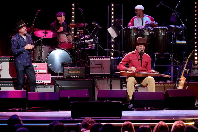 Bill Murray, right, performs with Bernie Williams and Jimmy Vivino at the  sixth annual Love Rocks NYC benefit concert for God's Love We Deliver at  the Beacon Theatre on Thursday, March 10