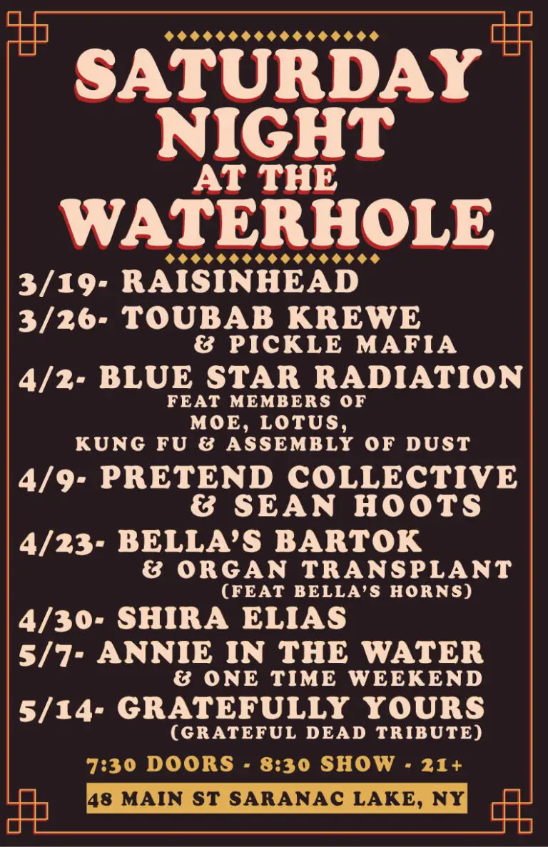 Saturday Night at the Waterhole 2022 Lineup