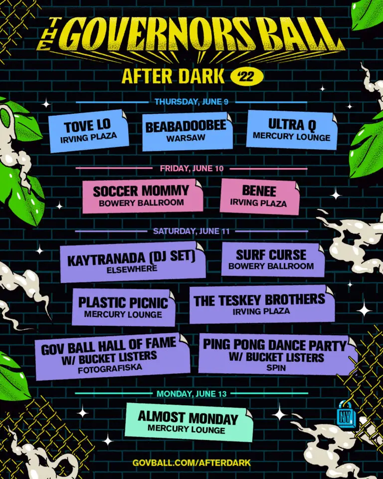 Governors Ball Announces After Dark Shows