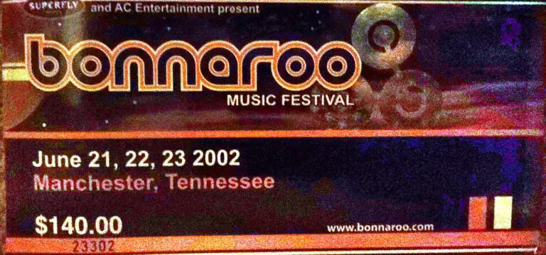 bonnaroo 2002 ticket