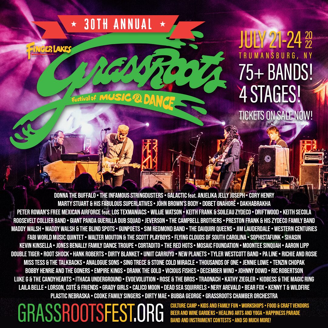 Grassroots 30 Annual Festival Lineup Announced