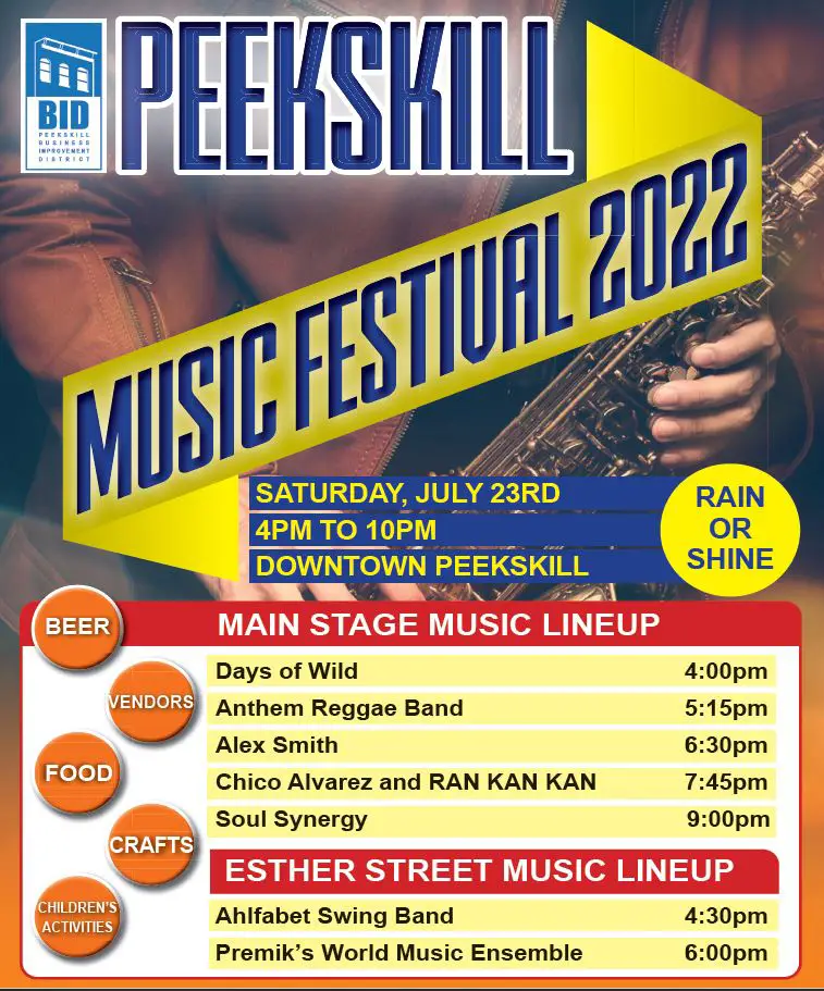 Peekskill Music Festival Will Kick off on July 23