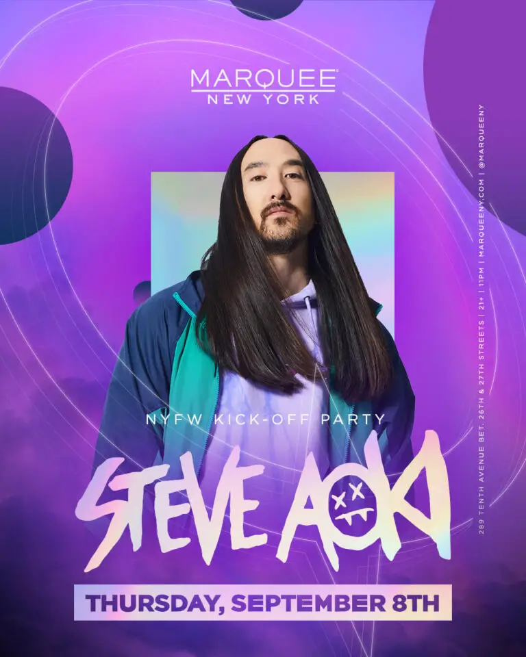 Steve Aoki NYFW Party Poster 