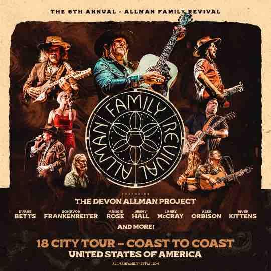 Allman Family Revival Tour poster 2022