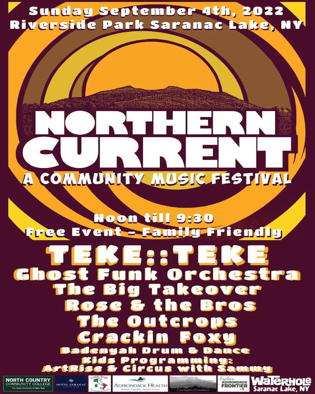 Northern Current in Saranac Lake Returns for Labor Day Weekend