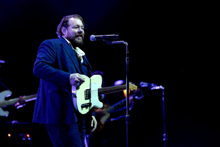 Nathaniel Rateliff performing with the Night Sweats at Radio City Music Hall.
