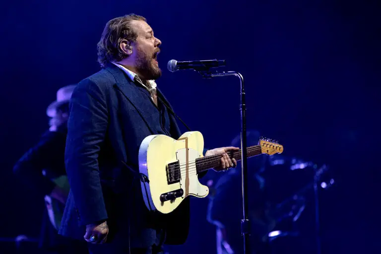 Nathaniel Rateliff performing with the Night Sweats at Radio City Music Hall.