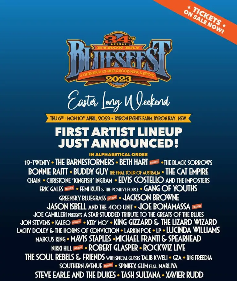 Byron Bay Bluesfest Announces First Lineup Including Joe Bonamassa and  Greensky Bluegrass - NYS Music