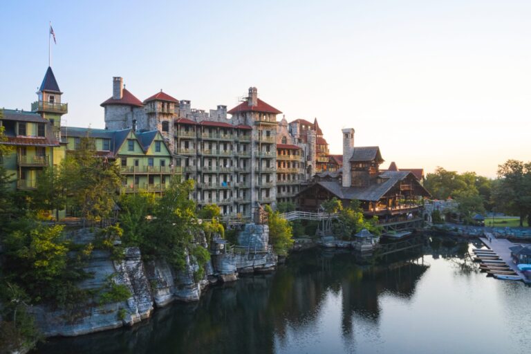 Drone view of Mohonk Mountain House