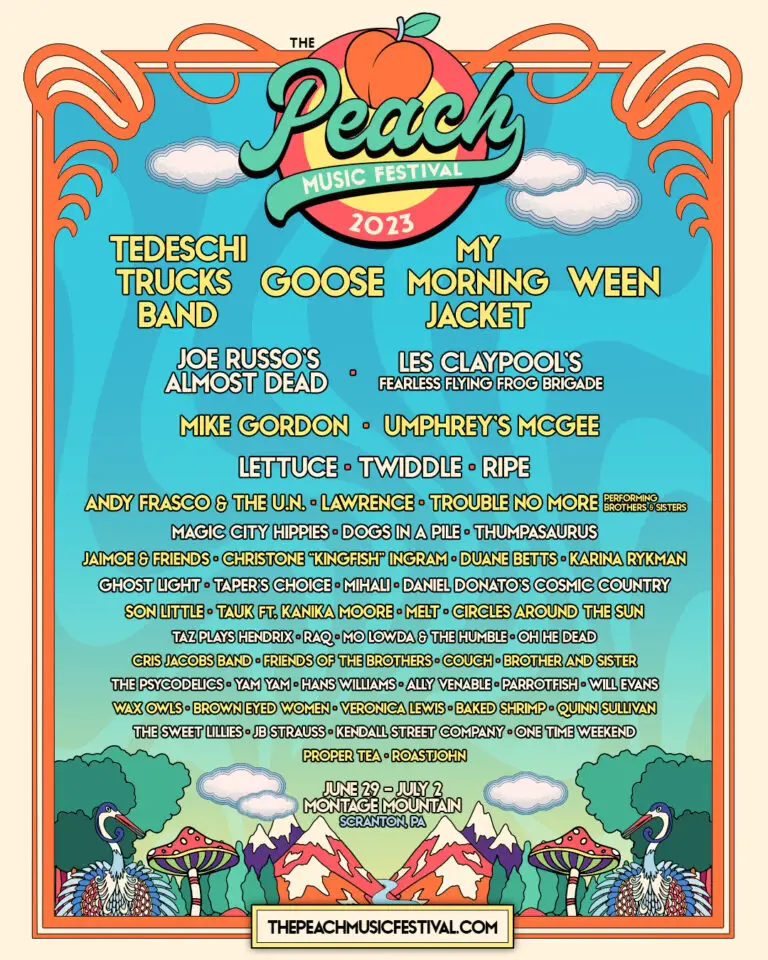 Peach Music Festival 2023 Lineup