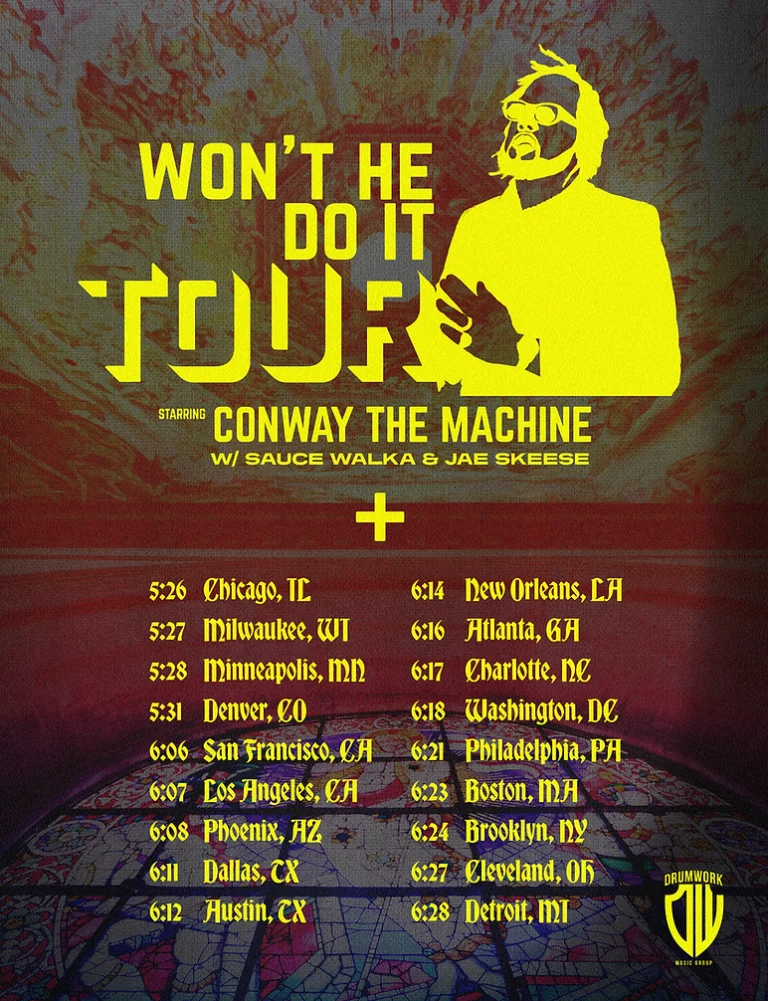 Conway The Machine announces Won't He Do It Tour.