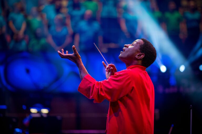Kwamé Ryan, conductor of 'Celebration'
Photo Credit: Mark Allen New York Philharmonic Young People’s Concerts