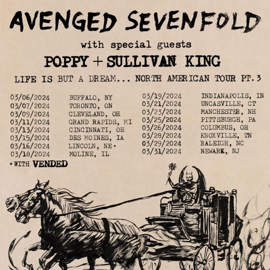 Avenged Sevenfold tour poster