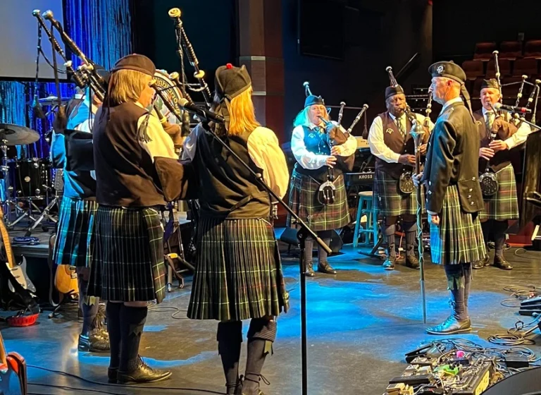 The MacKenzie Highlanders play the 2023 Niagara Falls Music Hall of Fame induction