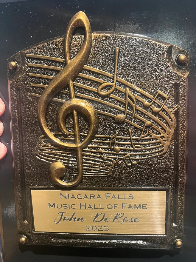 Award from the Niagara Falls Music Hall of Fame