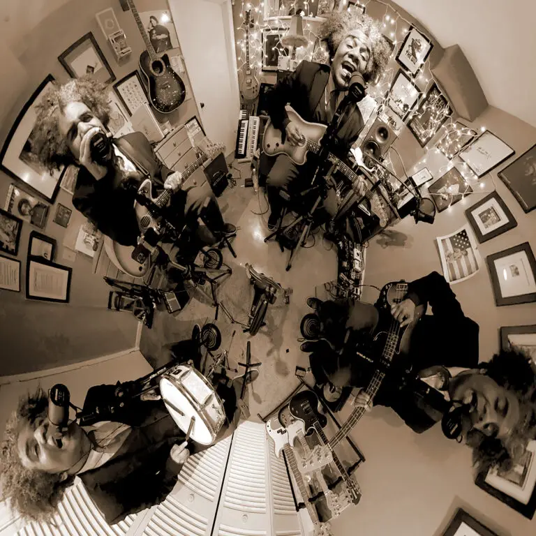 Buggy Jives tells a relevant story with this fisheye album art fronting "Hurry Up Please It's Time"