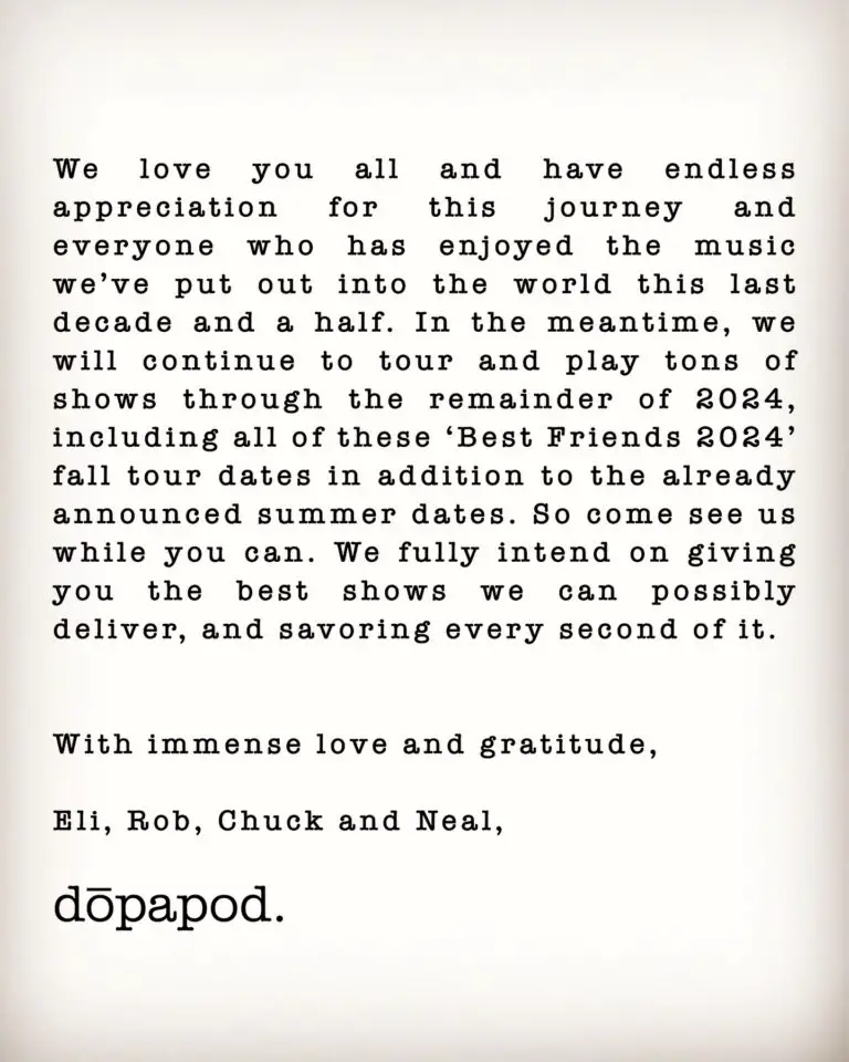 dopapod hiatus announcement