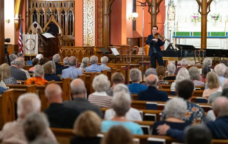 A prior Cooperstown Summer Music Festival concert at the Christ Episcopal Church