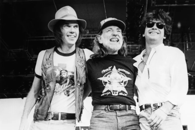 The founders of Farm Aid: Neil Young, Willie Nelson, and John Mellencamp
