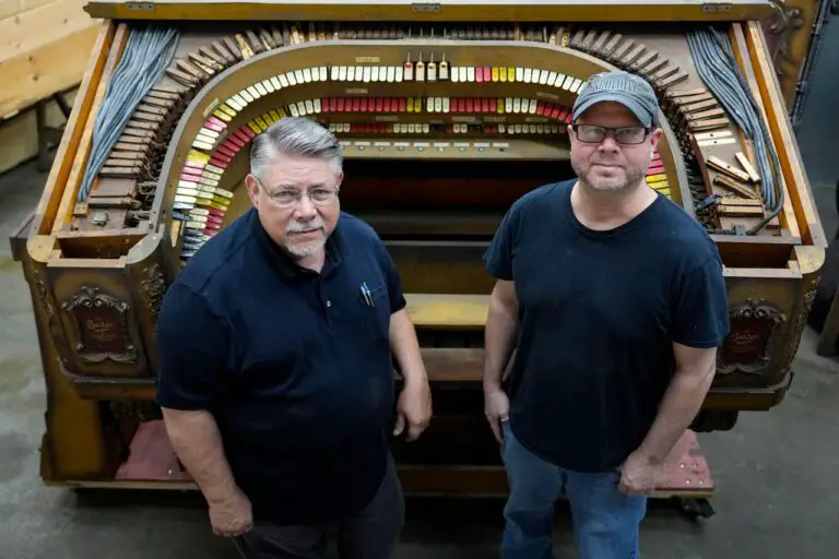 Restorers with the Barton Opus Barton Opus Pipe Organ