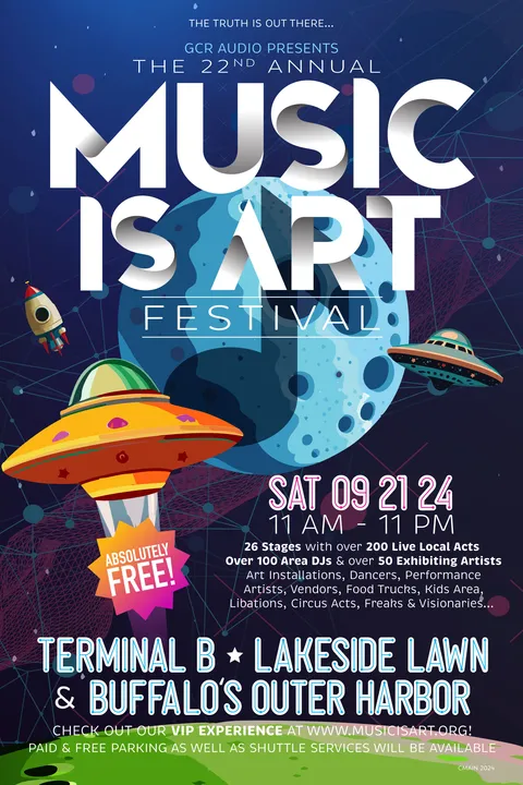 The 2024 Music is Art poster