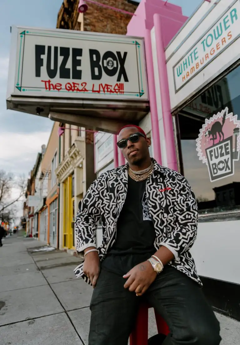 DJ TGIF in front of Fuze Box in Albany