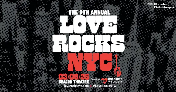 Official logo for 2025 Love Rocks NYC Benefit Concert