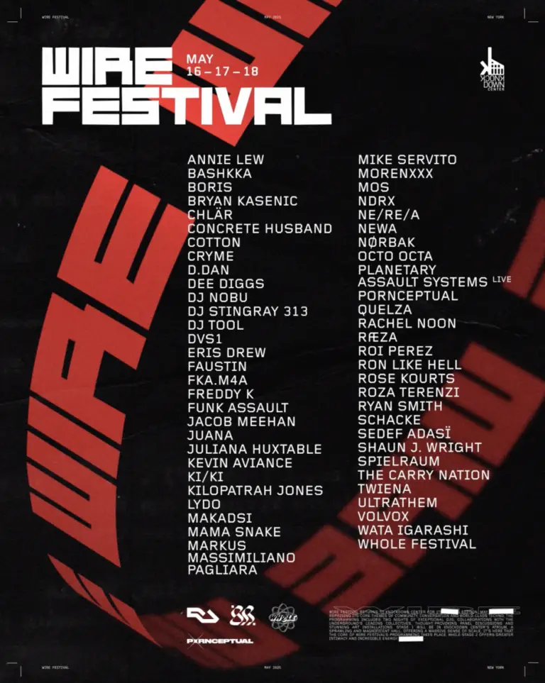 Official lineup for WIRE Festival 2025.