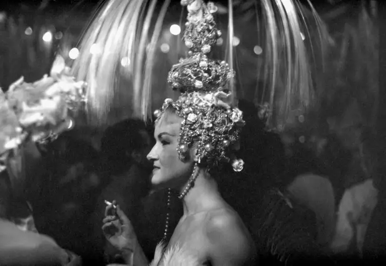 Woman in headdress at APCG ball