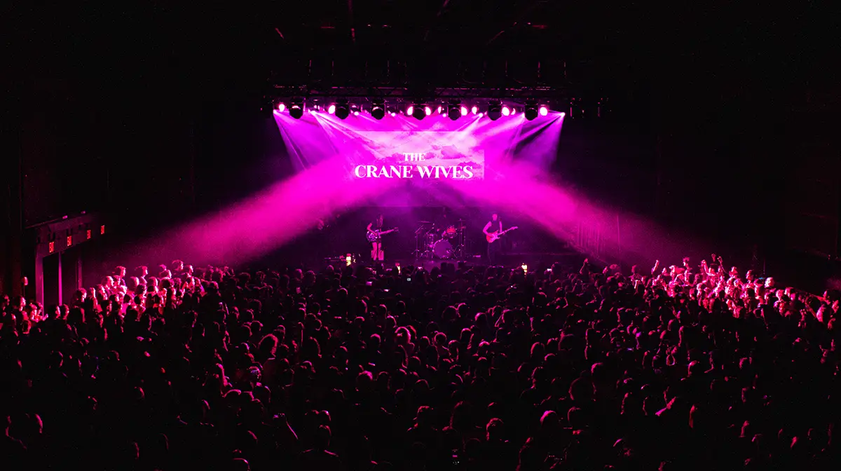 balcony view of the crane wives at brooklyn steel