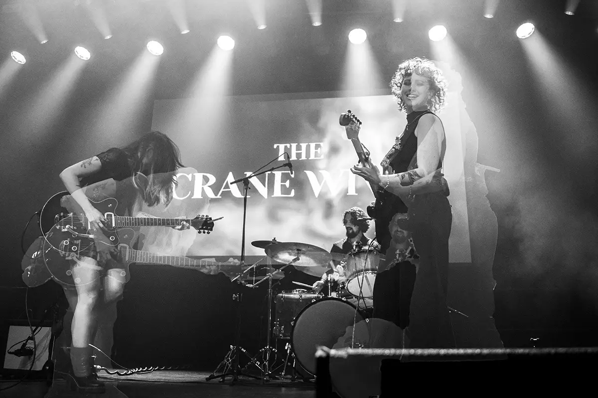 guitarist and signer of the crane wives, performing at brooklyn steel