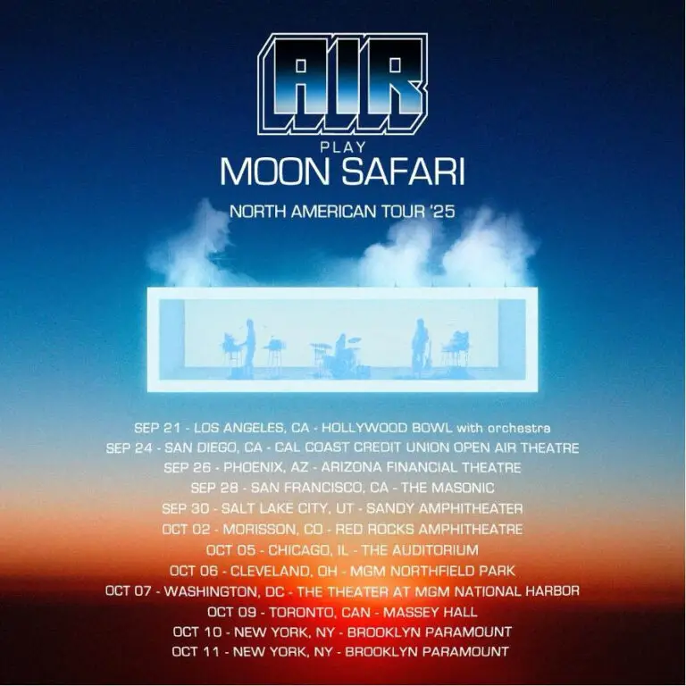 Air 2025 Moon Safari Tour Dates brooklyn paramount